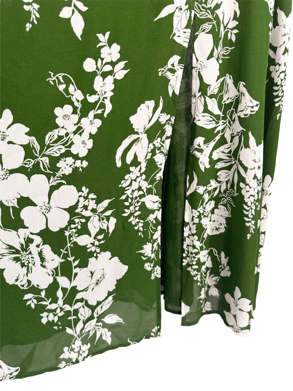 Reformation Twilight Midi Dress Mystique Green Floral 8 - Picture 7 of 10
